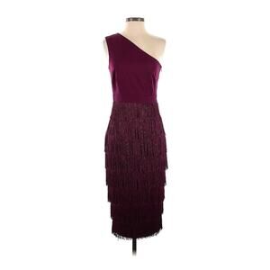 Lavish Alice One Shoulder Fringe Cocktail Dress size 4
